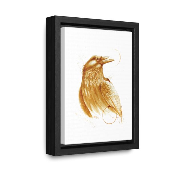 Raven Framed Stretched Canvas Print - Image 2