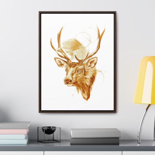 Elk Framed Stretched Canvas Print