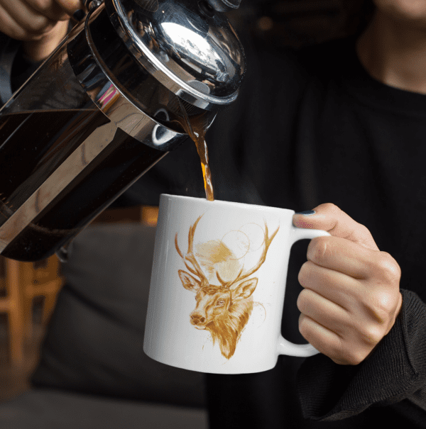 Elk Ceramic Mug, (11oz)