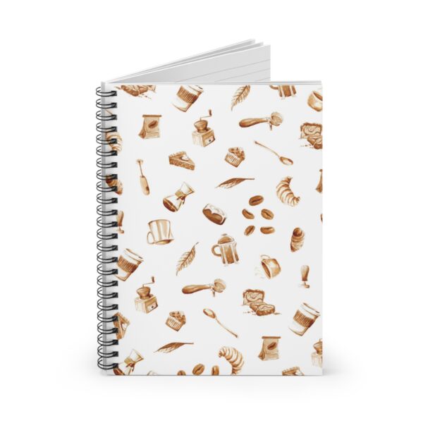 Coffee Themed Artisan Spiral Notebook - Image 2