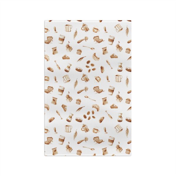 Artisan Coffee-Pattern Microfiber Tea Towel - Image 2