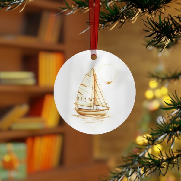 Sailboat Metal Ornaments