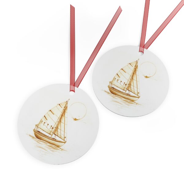 Sailboat Metal Ornaments - Image 3