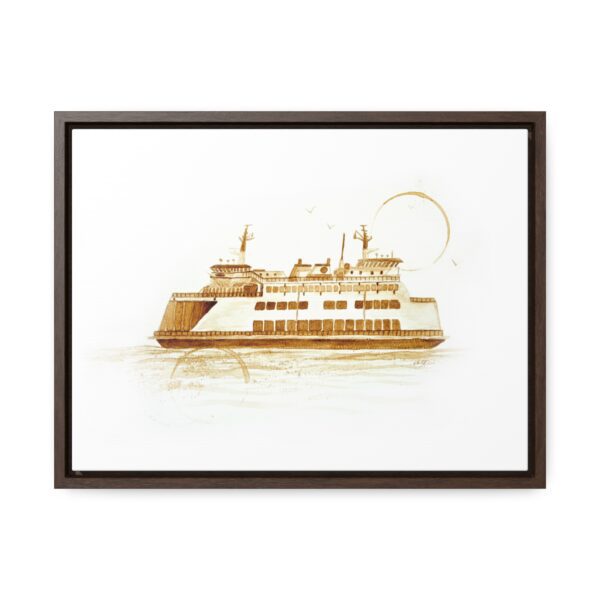 Mukilteo Ferry Framed Stretched Canvas Print - Image 2