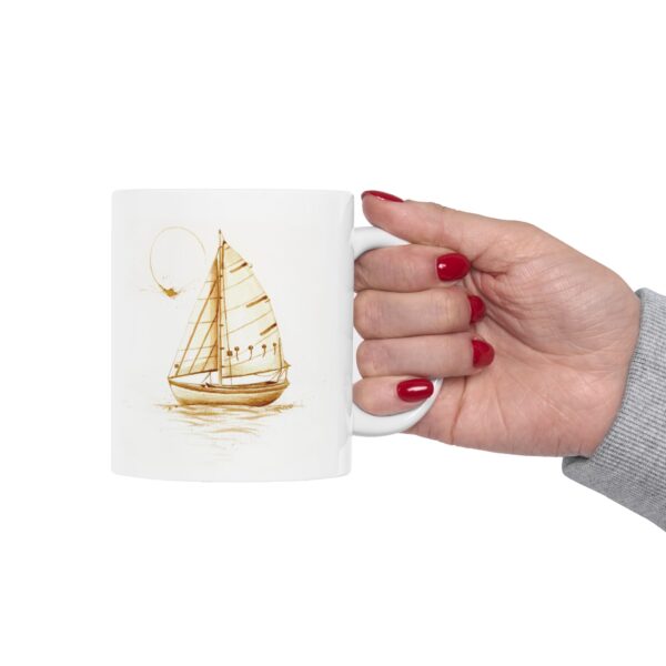 Sailboat Coffee Mug, (11oz) - Image 3