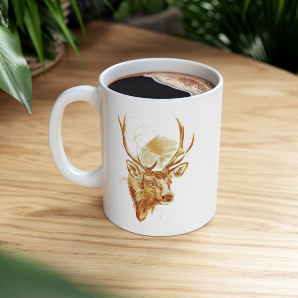 Elk Ceramic Mug, (11oz) - Image 2