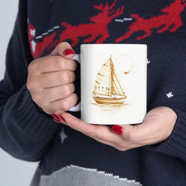 Sailboat Coffee Mug, (11oz) - Image 4