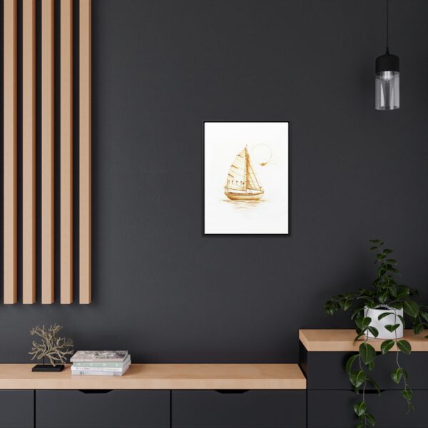 Sailboat Framed Canvas Print - Image 4