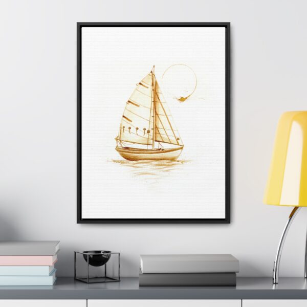 Sailboat Framed Canvas Print