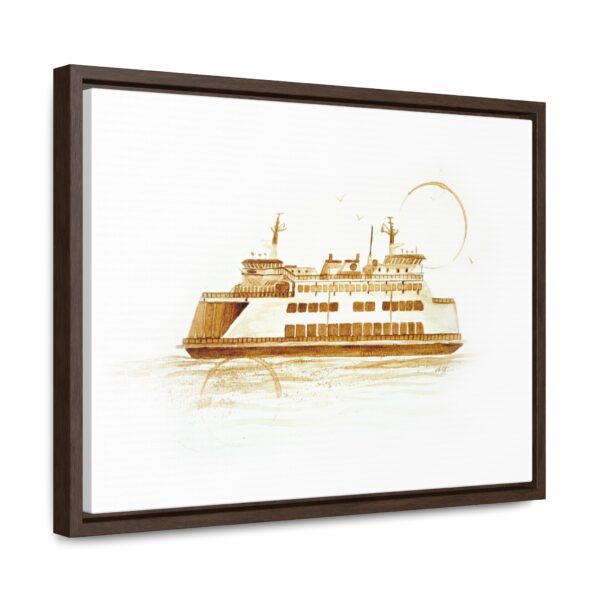 Mukilteo Ferry Framed Stretched Canvas Print - Image 3