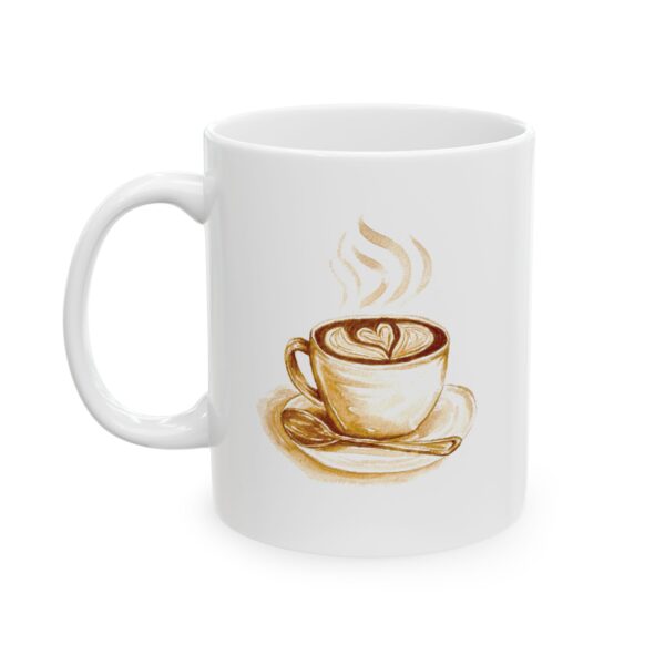 Latte Heart Coffee Mug, (11oz) - Image 2