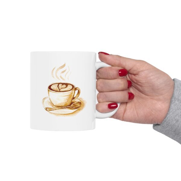 Latte Heart Coffee Mug, (11oz) - Image 5