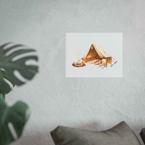 Campsite Coffee Art Print (Archival Matte)