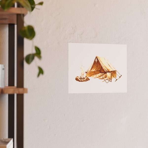 Campsite Coffee Art Print (Archival Matte) - Image 4