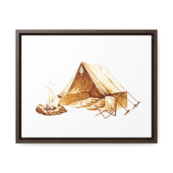 Campsite Framed Stretched Canvas Print - Image 2