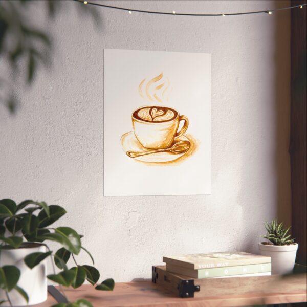 Latte Heart Archival Matte Print