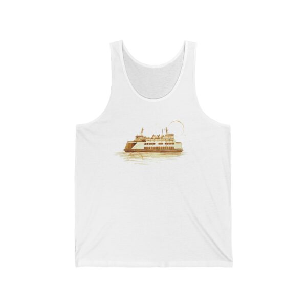 Mukilteo Ferry Coffee Art Unisex Jersey Tank Top