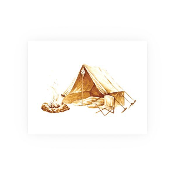 Campsite Coffee Art Print (Archival Matte) - Image 2