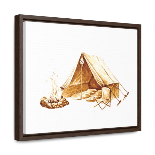 Campsite Framed Stretched Canvas Print - Image 3