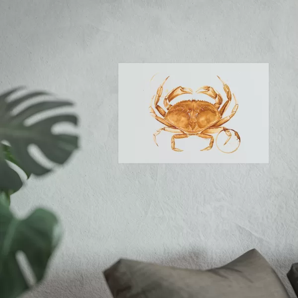 Dungeness Crab Coffee Art Print (Archival Matte) - Image 3