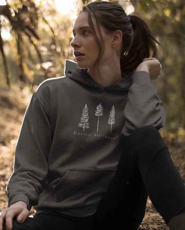 Vintage Pacific Northwest Trees Hoodie