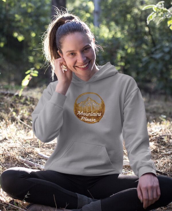 Mountain Please Coffee Ring Hoodie Sweatshirt