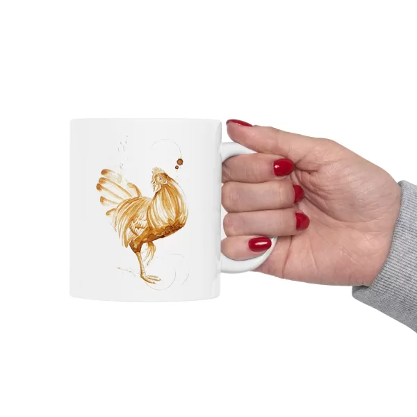 Chicken Ceramic Mug 11oz - Image 2