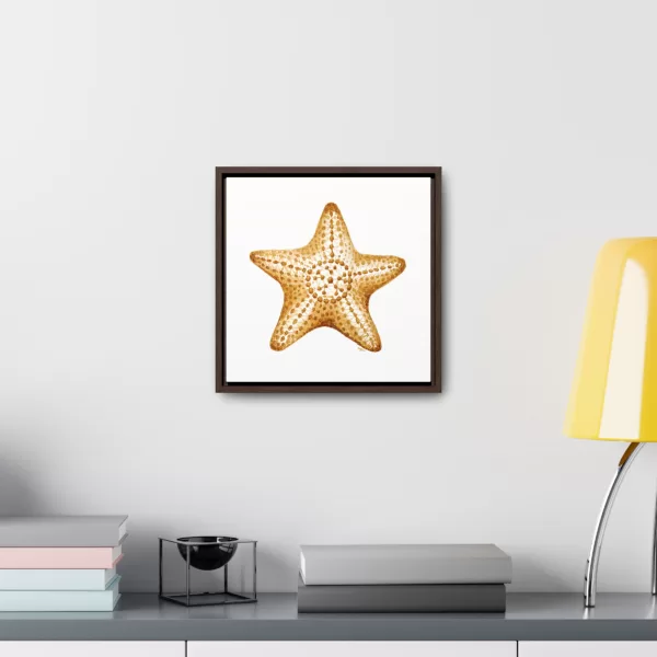 Starfish Coffee Painting Print Framed Wrapped Canvas - Image 4