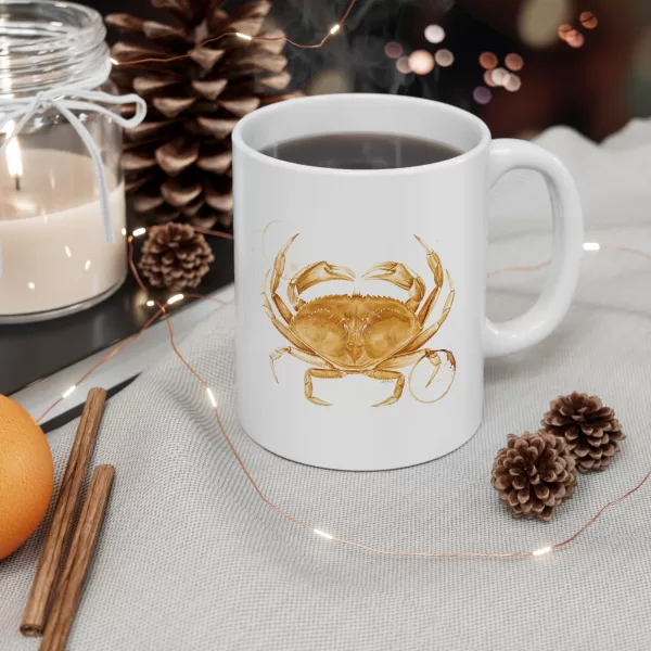 Dungeness Crab Ceramic Mug 11oz - Image 5