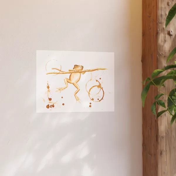 Northwest Tree Frog Coffee Art Print (Archival Matte) - Image 3