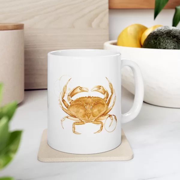 Dungeness Crab Ceramic Mug 11oz - Image 4