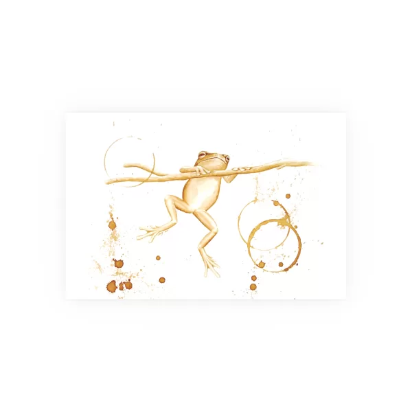 Northwest Tree Frog Coffee Art Print (Archival Matte)