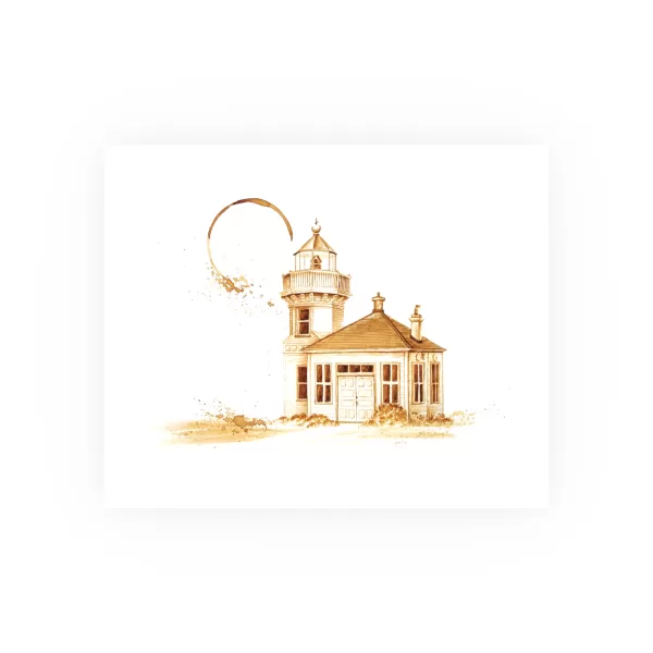 Mukilteo Lighthouse Coffee Art Print (Archival Matte) - Image 2