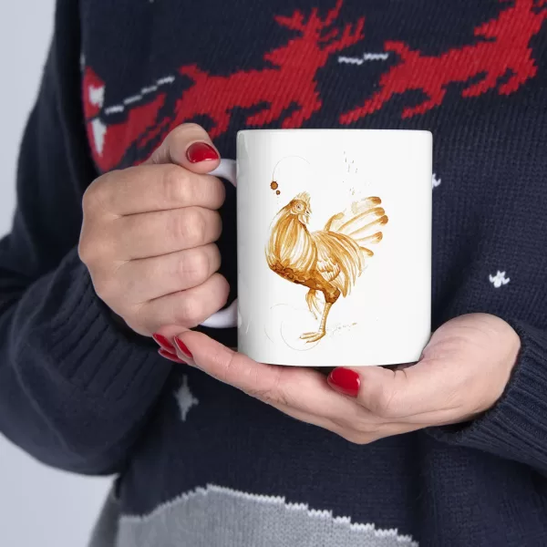 Chicken Ceramic Mug 11oz - Image 5