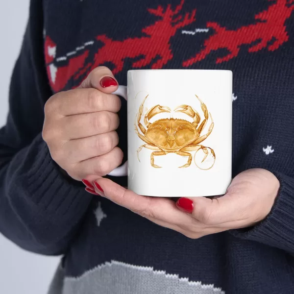 Dungeness Crab Ceramic Mug 11oz - Image 2