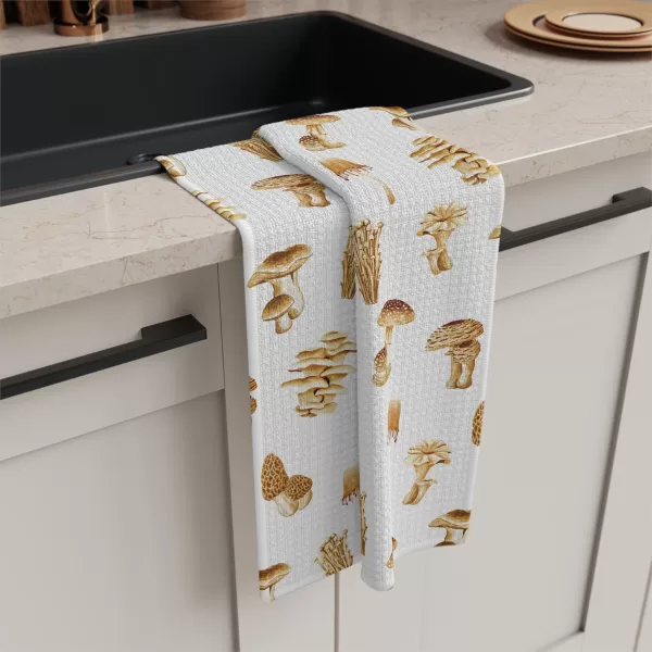 Mushroom Pattern Microfiber Tea Towel